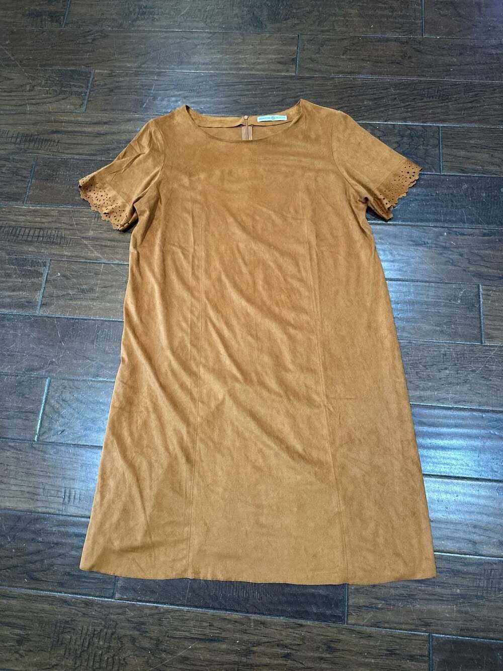 Avon‎ Signature Collection Brown Faux Suede Eyelet Sleeve Shift Size XL (16)